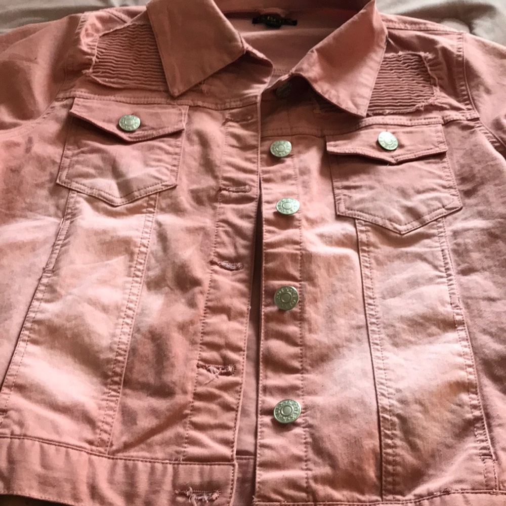 Pink jean jacket